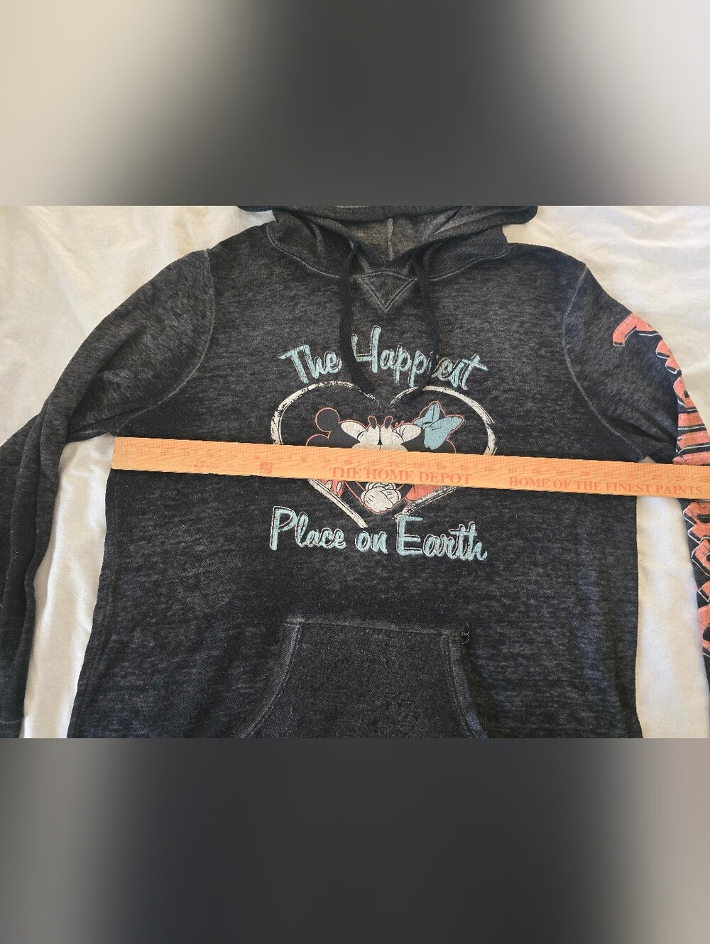 Disney-Inspired Black Hoodie Sweatshirt - The Happiest Place On Earth - Picture 5 of 9